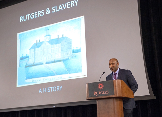 Craig Steven Wilder lectures at Rutgers University–New Brunswick