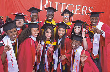 First Graduating Class of the Rutgers Future Scholars at Commencement
