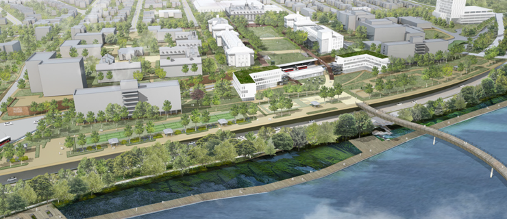 facilities master plan rendering of college avenue campus 
